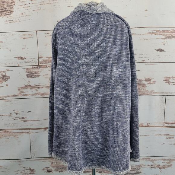 Kensie Performance Cowl Neck Pullover Marled Purple Size XXL - Picture 3 of 8